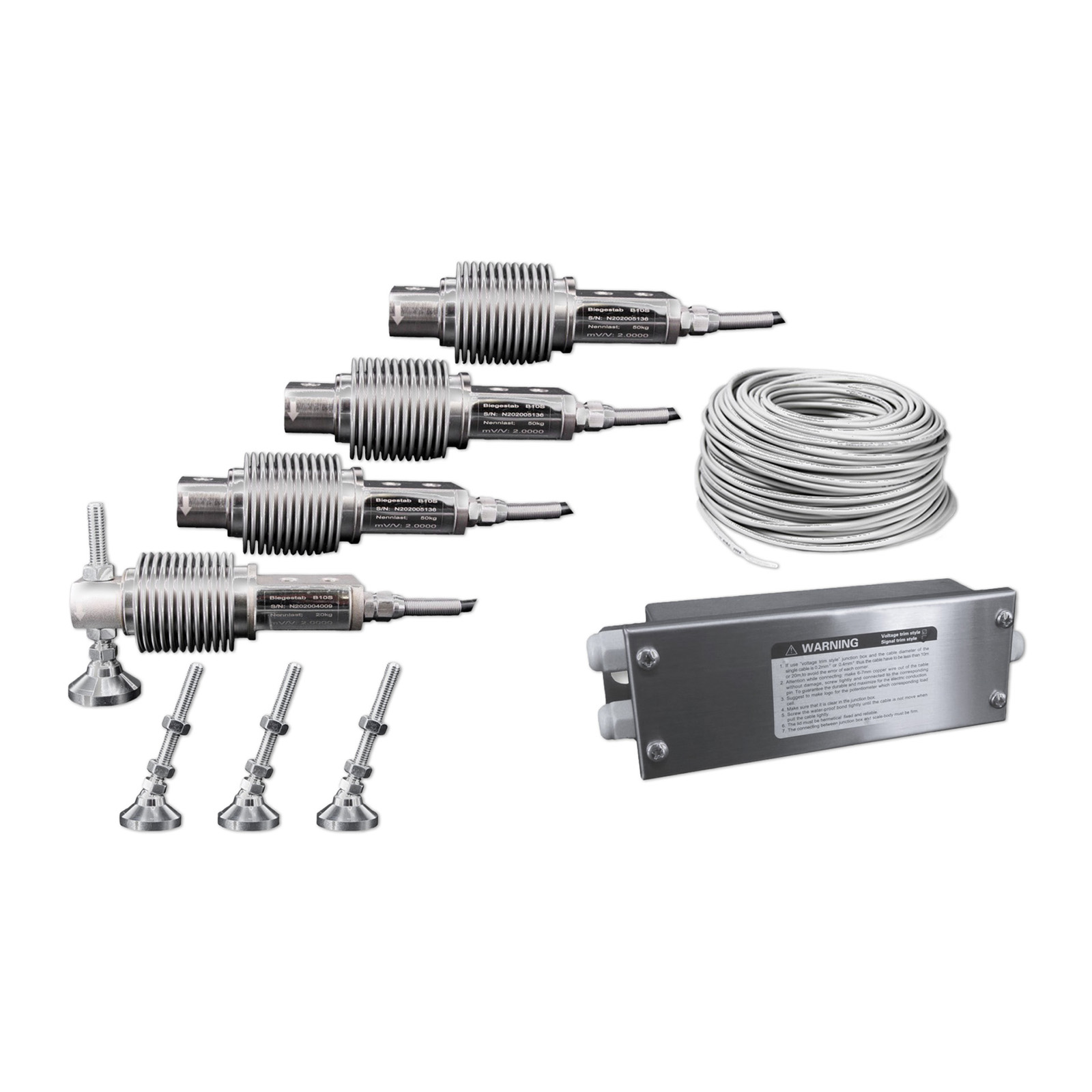 Waagenbausatz BBS - Bis 1.500 kg - Nennlast je Wägezelle 500 kg - Mögliche Auflösung 500 g