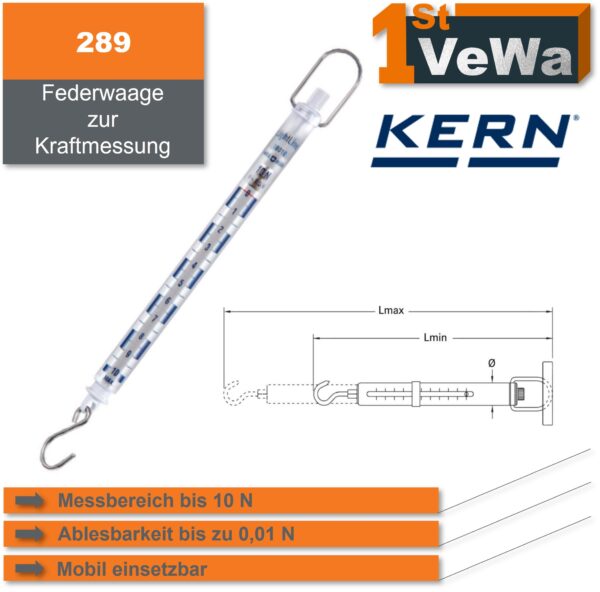 Federwaage zur Kraftmessung in Newton
