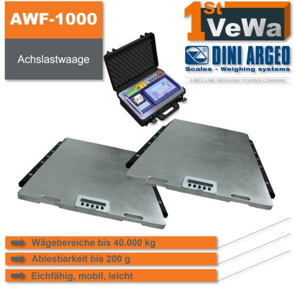 Achslastwaage AWF-1000