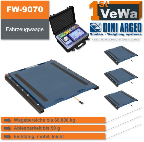 Mobile Fahrzeugwaage FW-9070