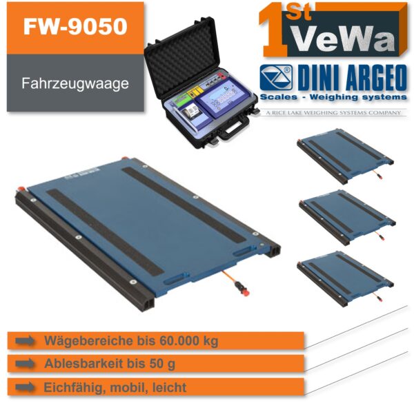 Fahrzeugwaage FW-9050 mobil