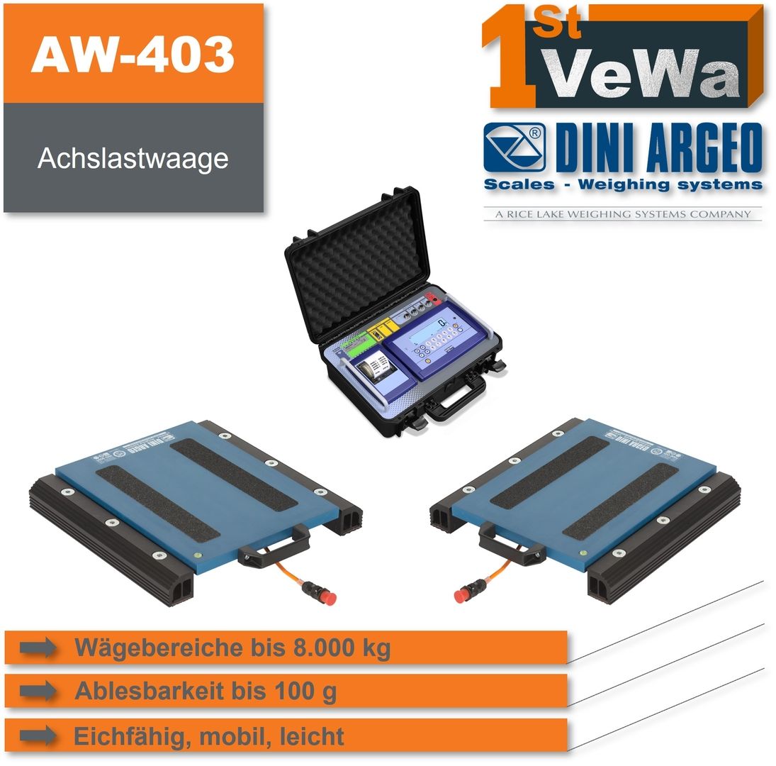 Achslastwaage AW-403 direkt bei VECHTA Waagen GmbH online kaufen - zum garantierten Bestpreis